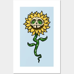 Spooky Sunflower Posters and Art